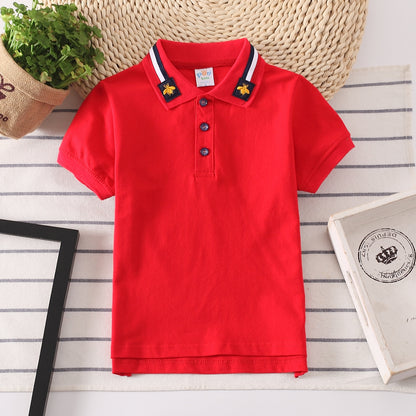 Boys' Bee Cotton Collar Shirt – Stylish Casual Shirt with Playful Detail