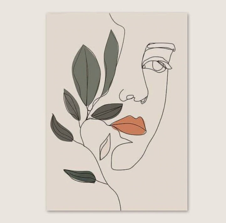 Frameless Canvas Wall Art – Modern Floral Prints for Home Décor