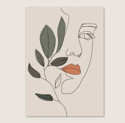 Frameless Canvas Wall Art – Modern Floral Prints for Home Décor