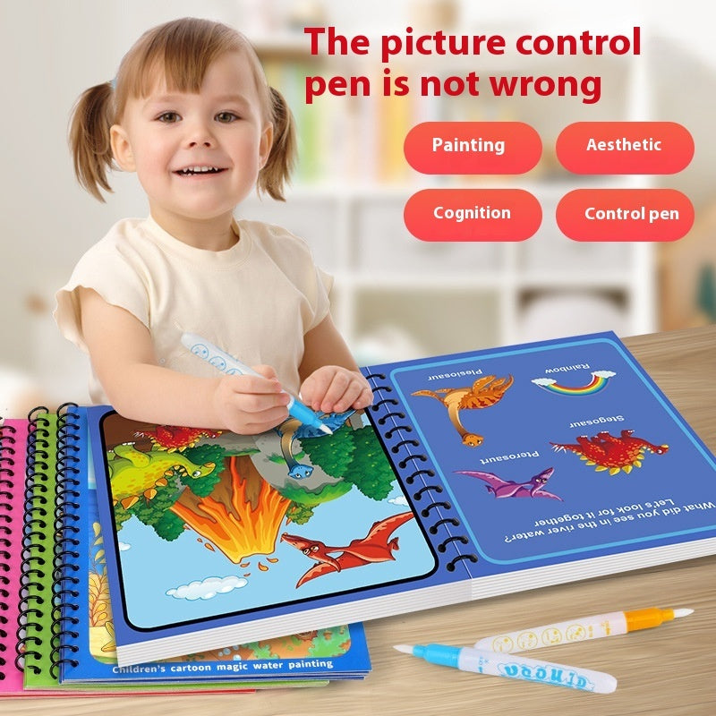 AquaDoodle Book – Reusable Magic Water Painting Album for Kids (4-6 years of age)