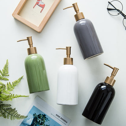 Bathroom Creative Ceramic Perfume Shower Gel Bottle