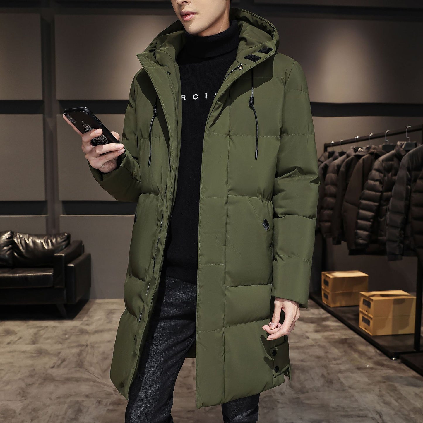Men’s Thickened Coat – Fashionable & Warm Winter Down Jacket
