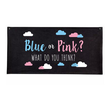 Gender Reveal Balloon Drop Bag – “Boy or Girl?” Confetti Balloon Bag for Baby Shower Party Surprise