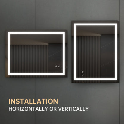 LumiGlow – LED Wall-Mounted Bathroom Mirror