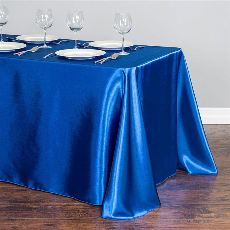 Satin Tablecloth – Elegant Rectangle Table Cover for Weddings, Parties & Events