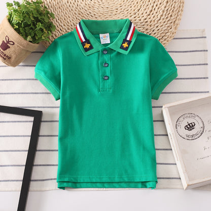 Boys' Bee Cotton Collar Shirt – Stylish Casual Shirt with Playful Detail