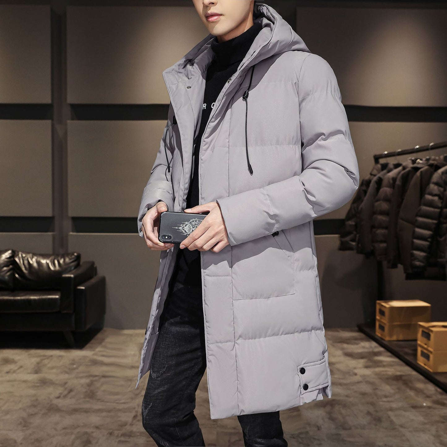 Men’s Thickened Coat – Fashionable & Warm Winter Down Jacket