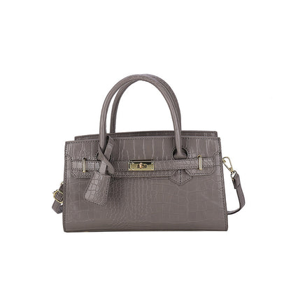 Crocodile Pattern Kelly Handbag – Fashion Luxury for Modern Women