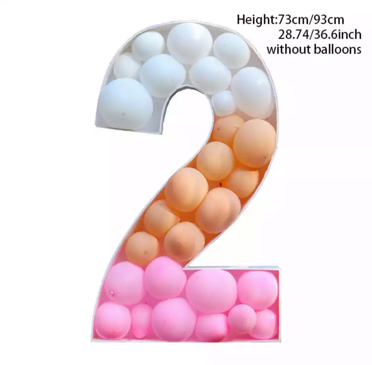 Giant Birthday Balloon Box – Decorative Balloon-Fill Display for Birthday Parties
