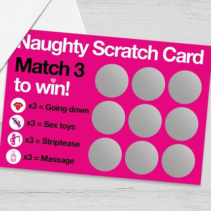 Set of 4 Valentine’s Day Scratch Cards– Romantic Surprise Gift