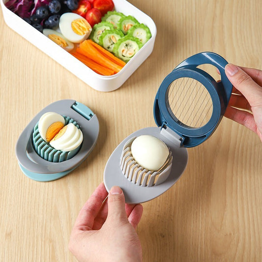Multi-Function Egg & Fruit Slicer – Wire Pressing Kitchen Cutter for Quick & Easy Slicing