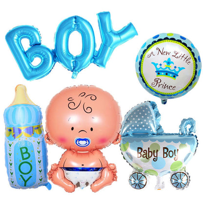 Gender Reveal & Baby Shower Balloon Set – Pink & Blue Balloon Decoration Kit for Party Celebrations