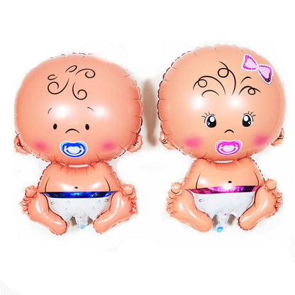 Gender Reveal & Baby Shower Balloon Set – Pink & Blue Balloon Decoration Kit for Party Celebrations