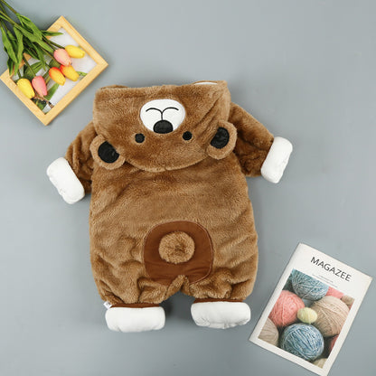 Hooded Baby Bear Onesie