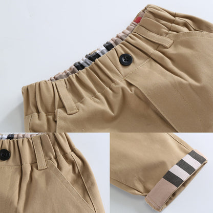 Play Plaid Boys' Casual Cotton Trousers