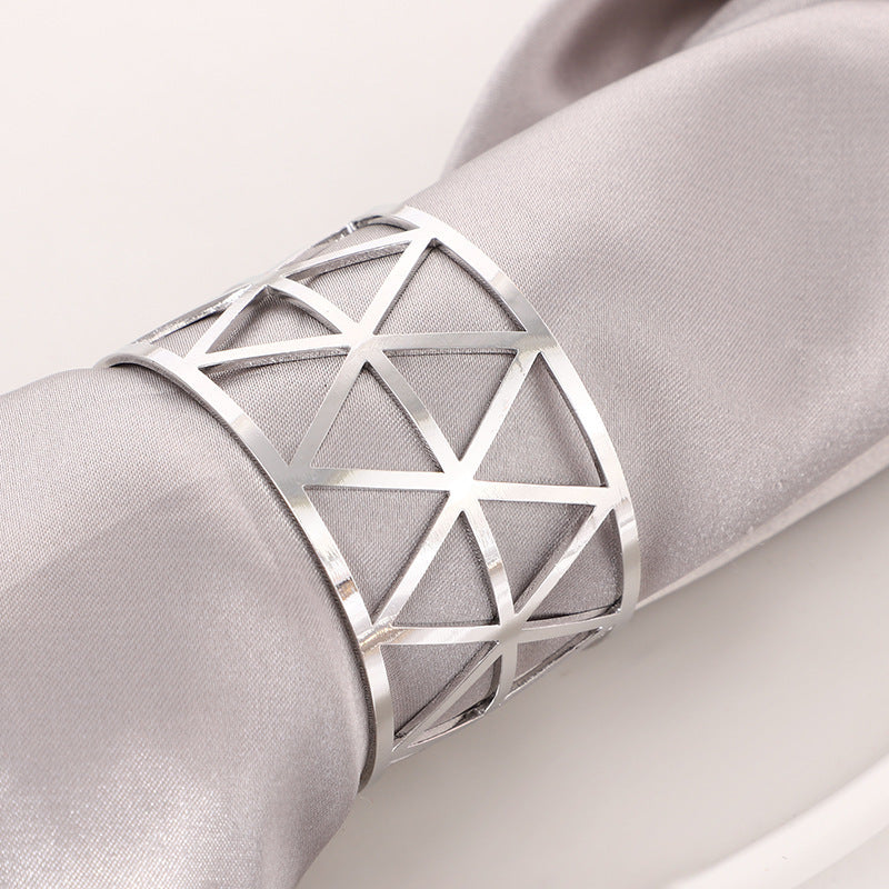 Prismatic Napkin Ring – Elegant Table Decor Accent (Sold Individually, No Packaging)