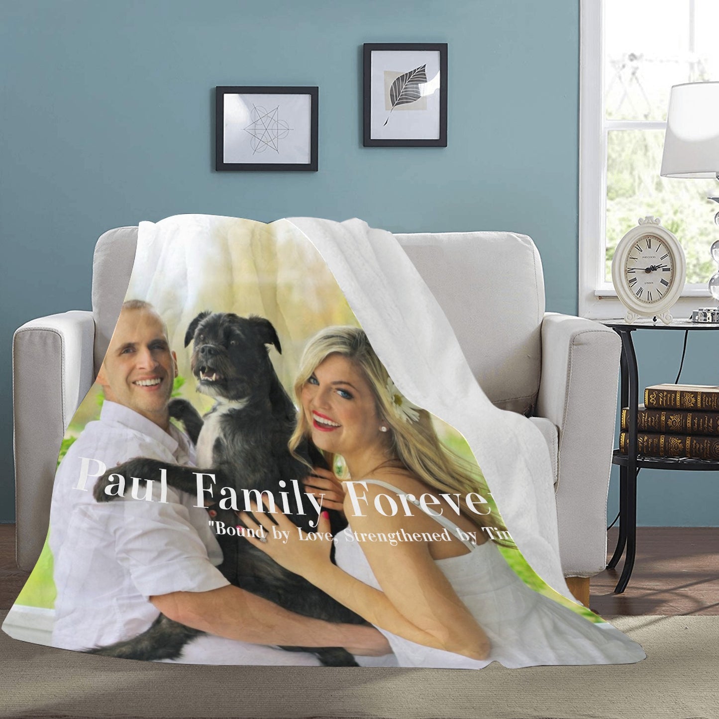 Family Forever Keepsake Photo Ultrasoft Microfleece Blanket 70" x 80" Ultra-Soft Micro Fleece Blanket 70''x80''