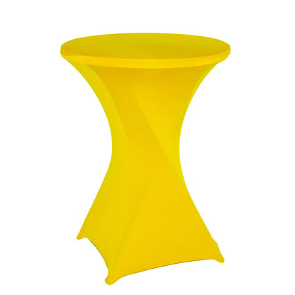 Stretch Cocktail Table Cover – Fitted Spandex Tablecloth for High Top Tables, Events & Party Decor