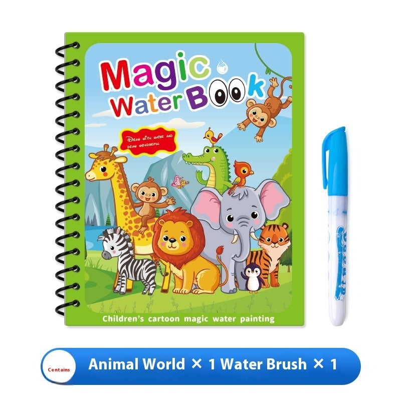AquaDoodle Book – Reusable Magic Water Painting Album for Kids (4-6 years of age)