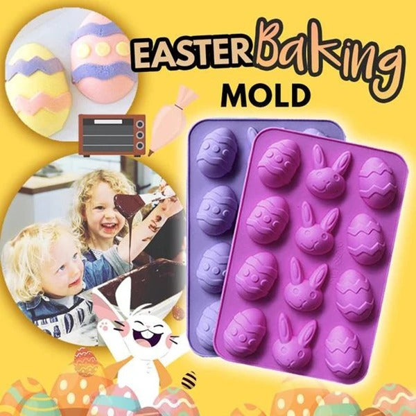 Easter Baking Mold – Non-Stick Silicone Mold for Holiday Cakes, Chocolates & Treats