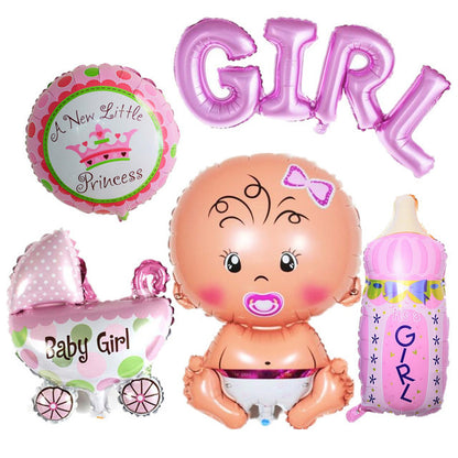 Gender Reveal & Baby Shower Balloon Set – Pink & Blue Balloon Decoration Kit for Party Celebrations