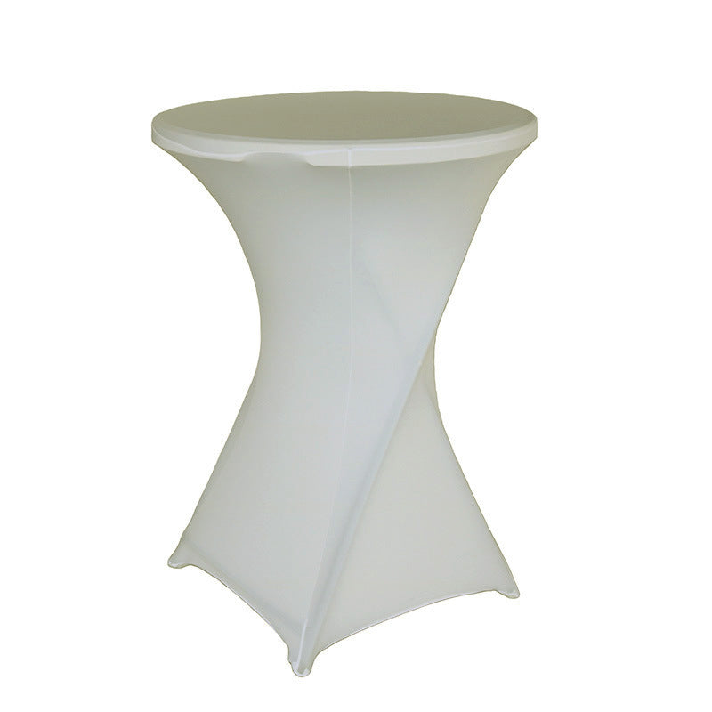 Stretch Cocktail Table Cover – Fitted Spandex Tablecloth for High Top Tables, Events & Party Decor