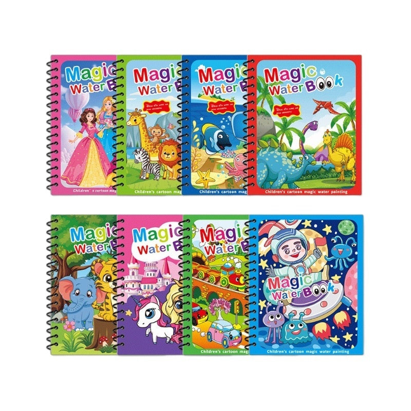 AquaDoodle Book – Reusable Magic Water Painting Album for Kids (4-6 years of age)