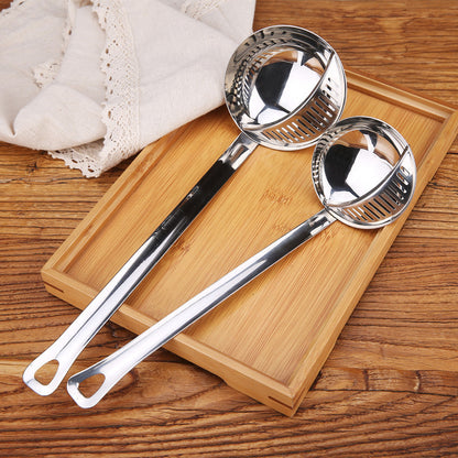 Stainless Steel Colander Spoon – Slotted Kitchen Strainer Ladle for Cooking & Serving