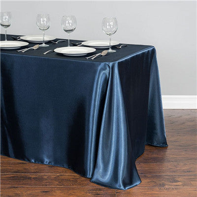 Satin Tablecloth – Elegant Rectangle Table Cover for Weddings, Parties & Events