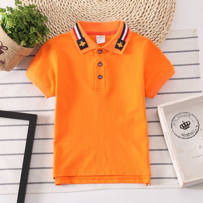 Boys' Bee Cotton Collar Shirt – Stylish Casual Shirt with Playful Detail