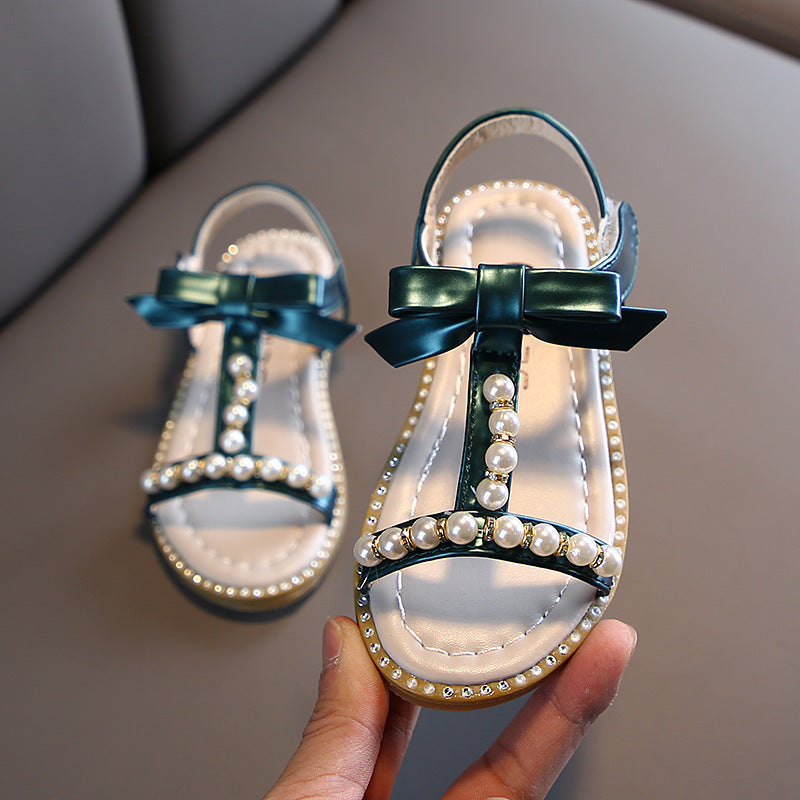Girls' Summer Sandals – Princess Pearl Design