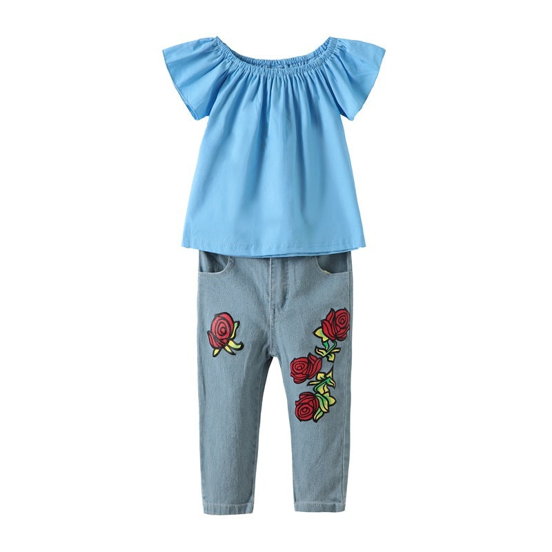 Rose Girls Denim Set