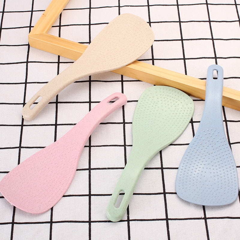 Creative Wheat Straw Rice Spoon – Eco-Friendly Non-Stick Spoon for Kitchen Use