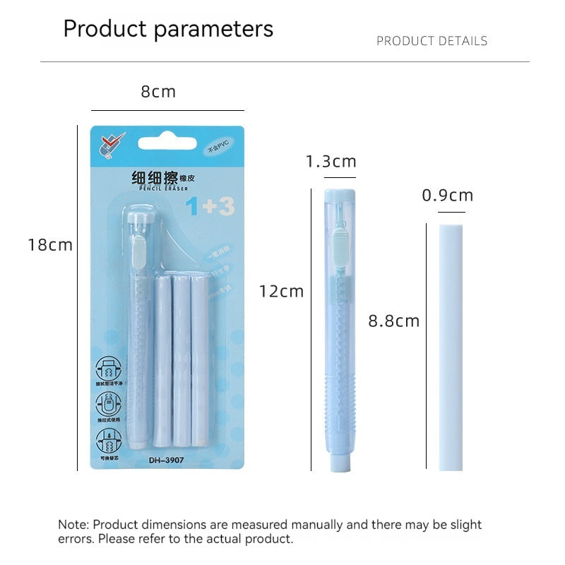 Children’s Automatic Erasers – Push-Type Traceless Design