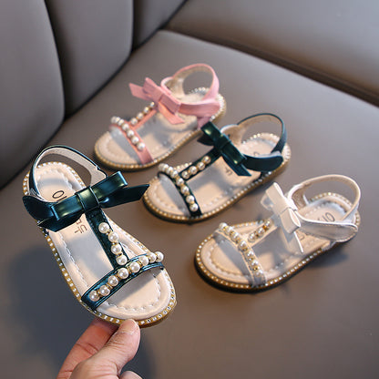 Girls' Summer Sandals – Princess Pearl Design