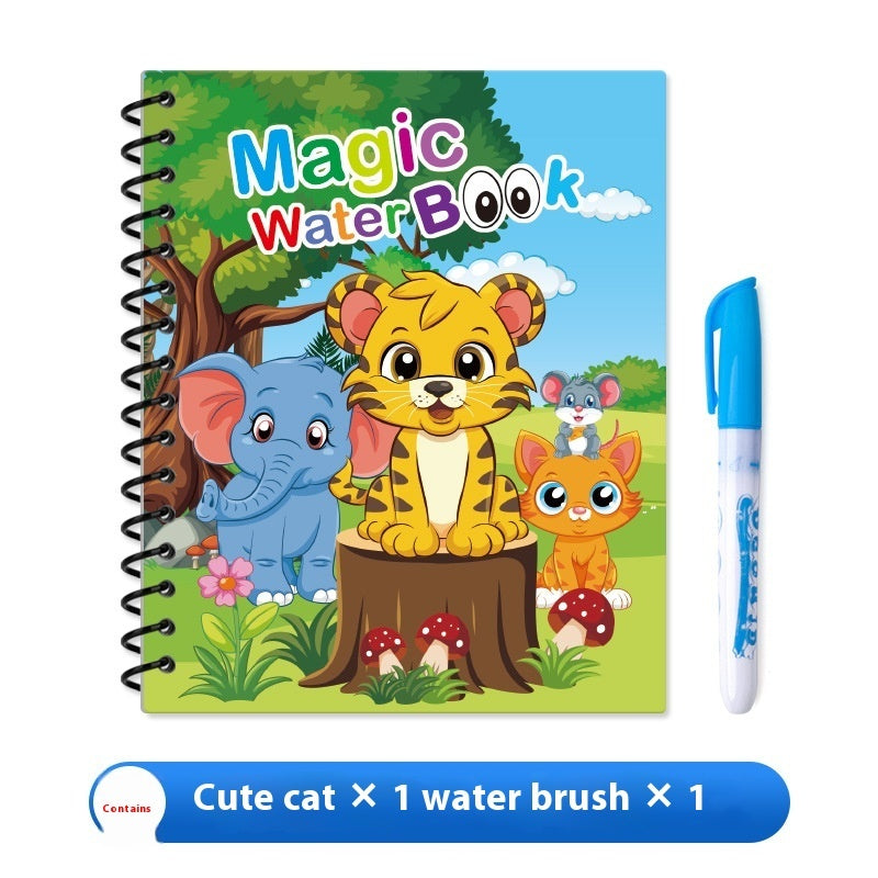 AquaDoodle Book – Reusable Magic Water Painting Album for Kids (4-6 years of age)
