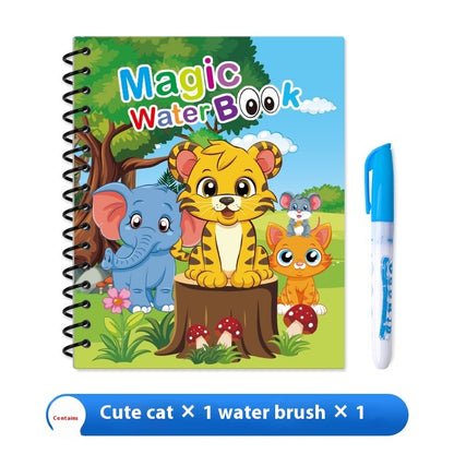AquaDoodle Book – Reusable Magic Water Painting Album for Kids (4-6 years of age)