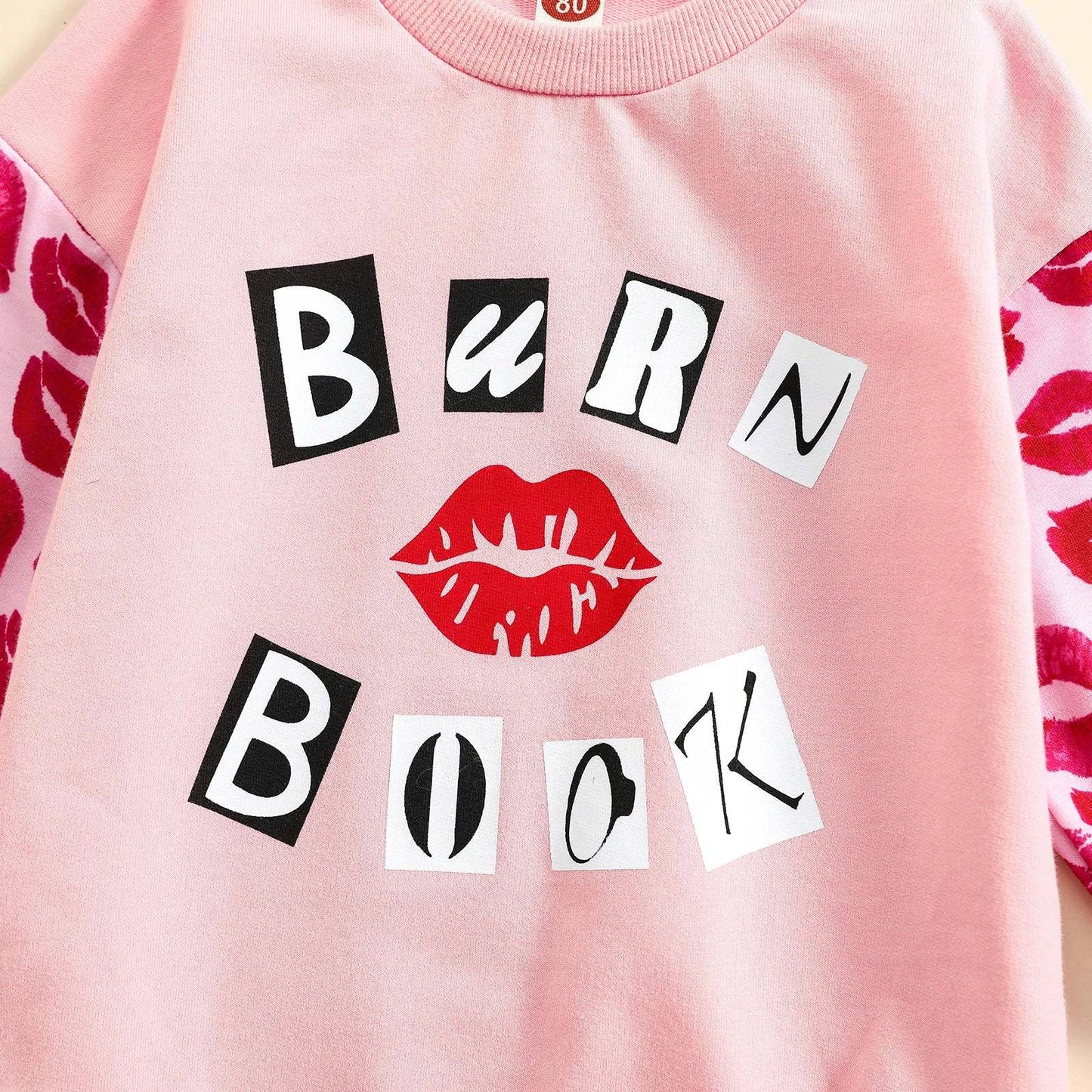 Burn Book Pink Printed Romper