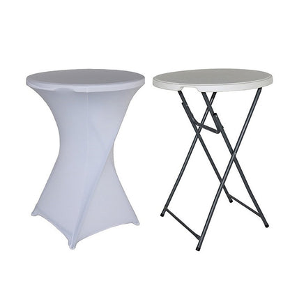 Stretch Cocktail Table Cover – Fitted Spandex Tablecloth for High Top Tables, Events & Party Decor