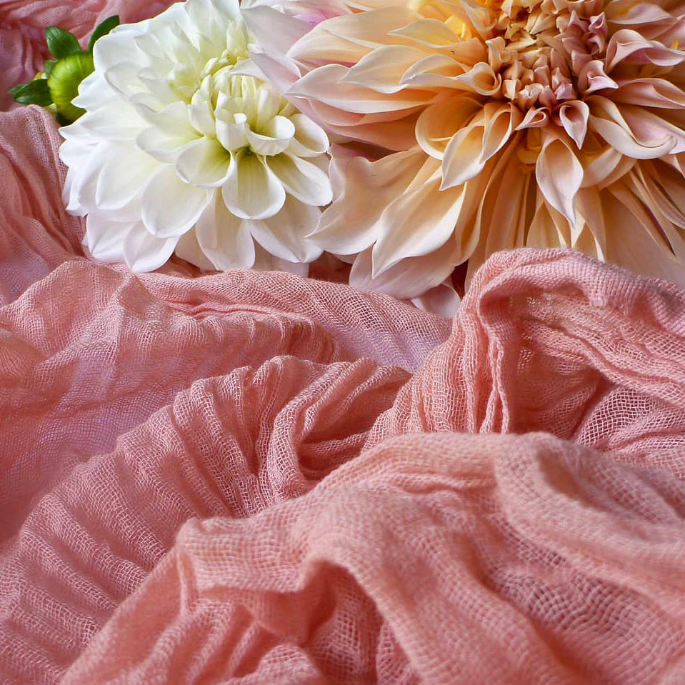 Chambray Table Runner – Rustic Fabric Table Decor for Birthday Parties, Baby Showers & Special Occasions