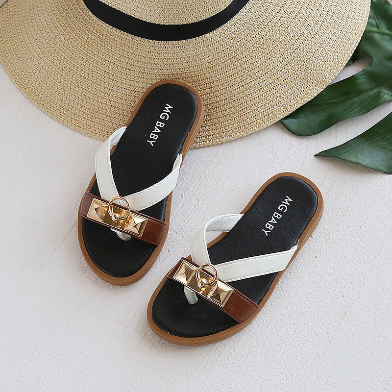 British Style Retro Children's Sandals