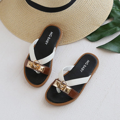 British Style Retro Children's Sandals