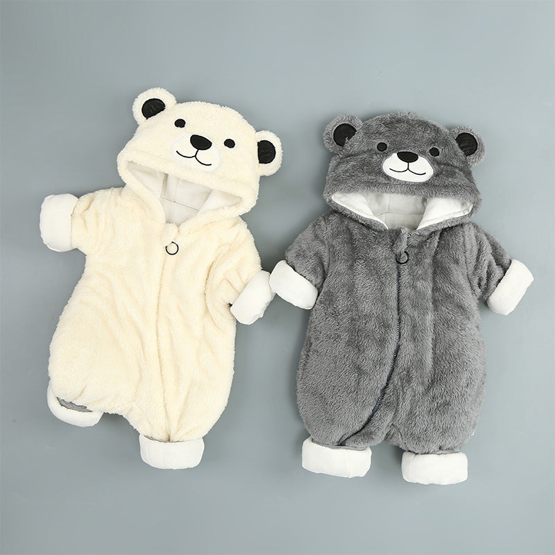 Hooded Baby Bear Onesie