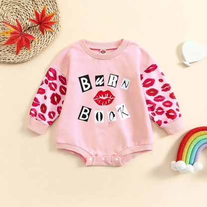 Burn Book Pink Printed Romper