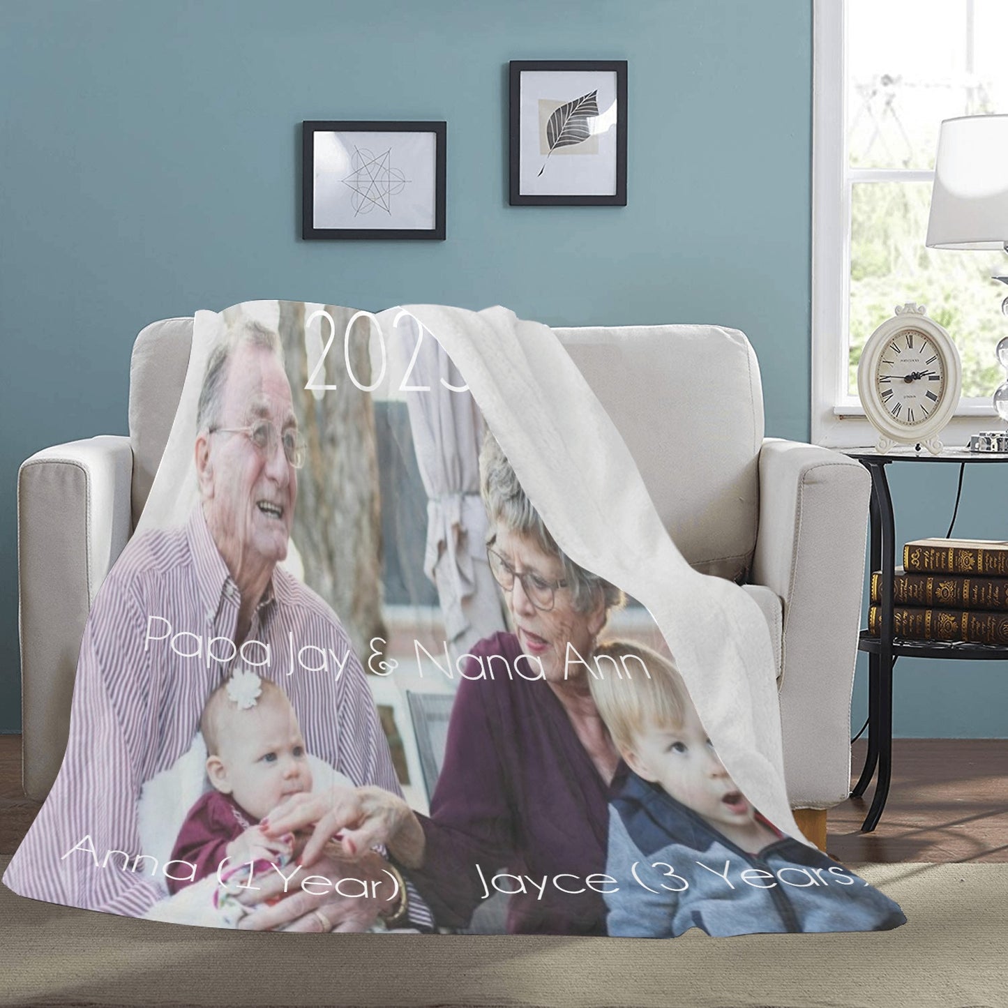Family Photo Keepsake Ultrasoft Microfleece Blanket 70" x 80"