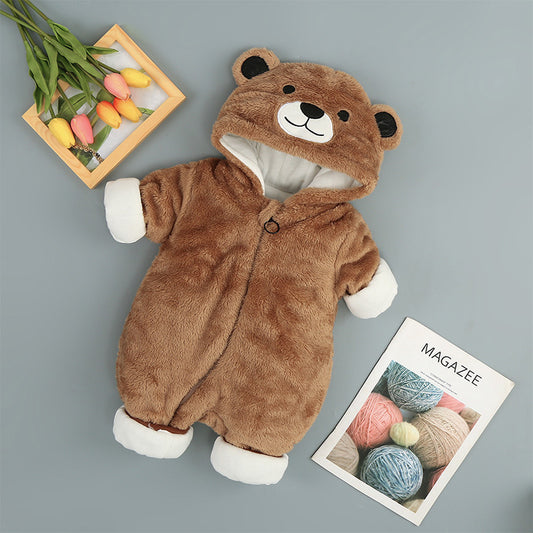 Hooded Baby Bear Onesie