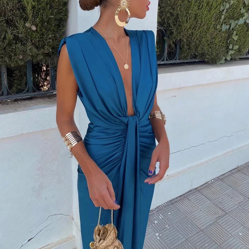 ÉlanVee V-Neck Dress