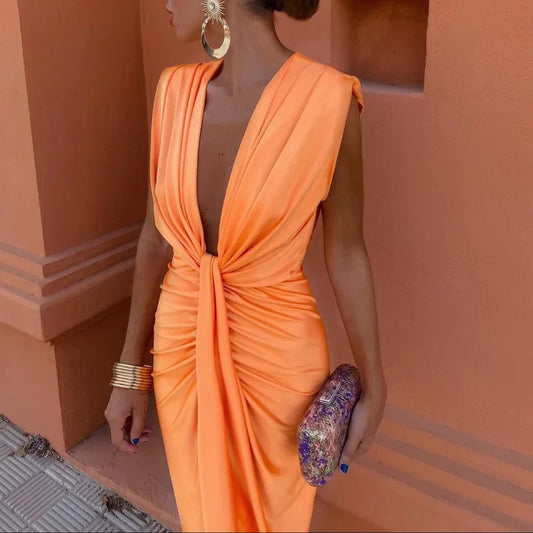 ÉlanVee V-Neck Dress