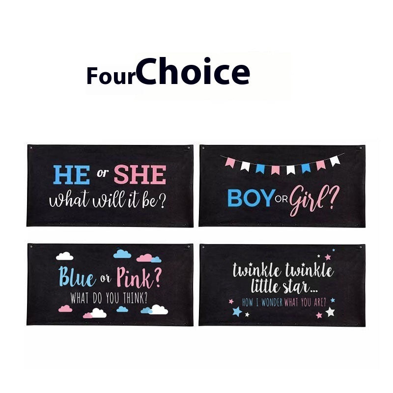 Gender Reveal Balloon Drop Bag – “Boy or Girl?” Confetti Balloon Bag for Baby Shower Party Surprise