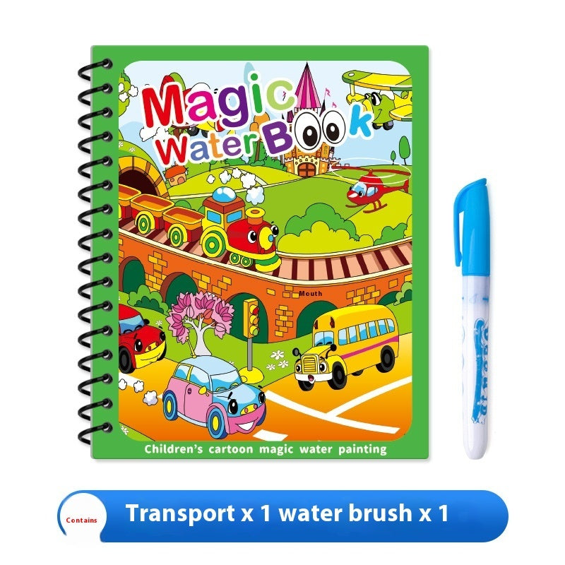 AquaDoodle Book – Reusable Magic Water Painting Album for Kids (4-6 years of age)